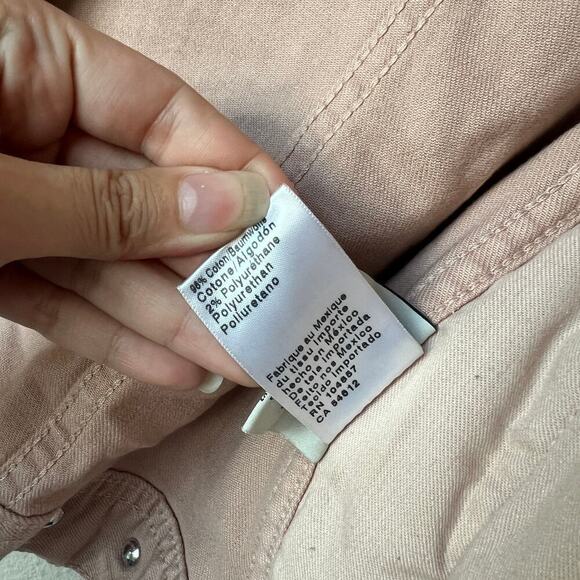 AG Adriano Goldschmied Nancy Denim Jacket in Years Weathered Rosy Rouge Size XS - Picture 5 of 7